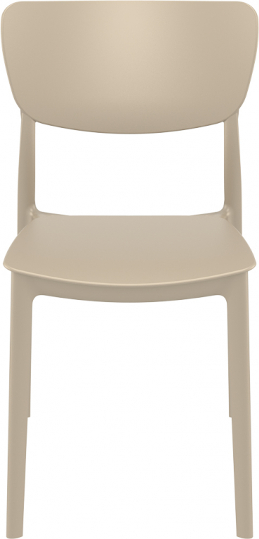 Стул пластиковый Siesta Contract Monna, бежевый