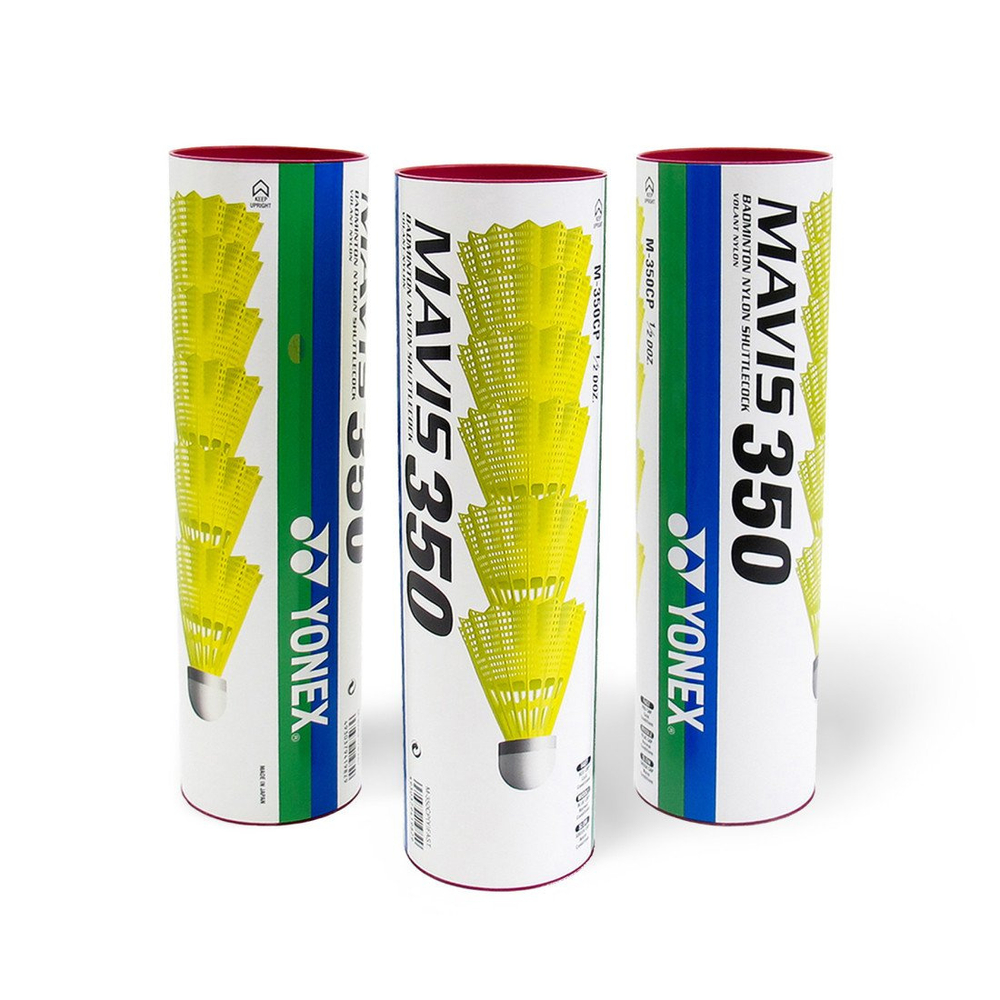 Пластиковые воланы YONEX MAVIS 350 скорость быстрая красные