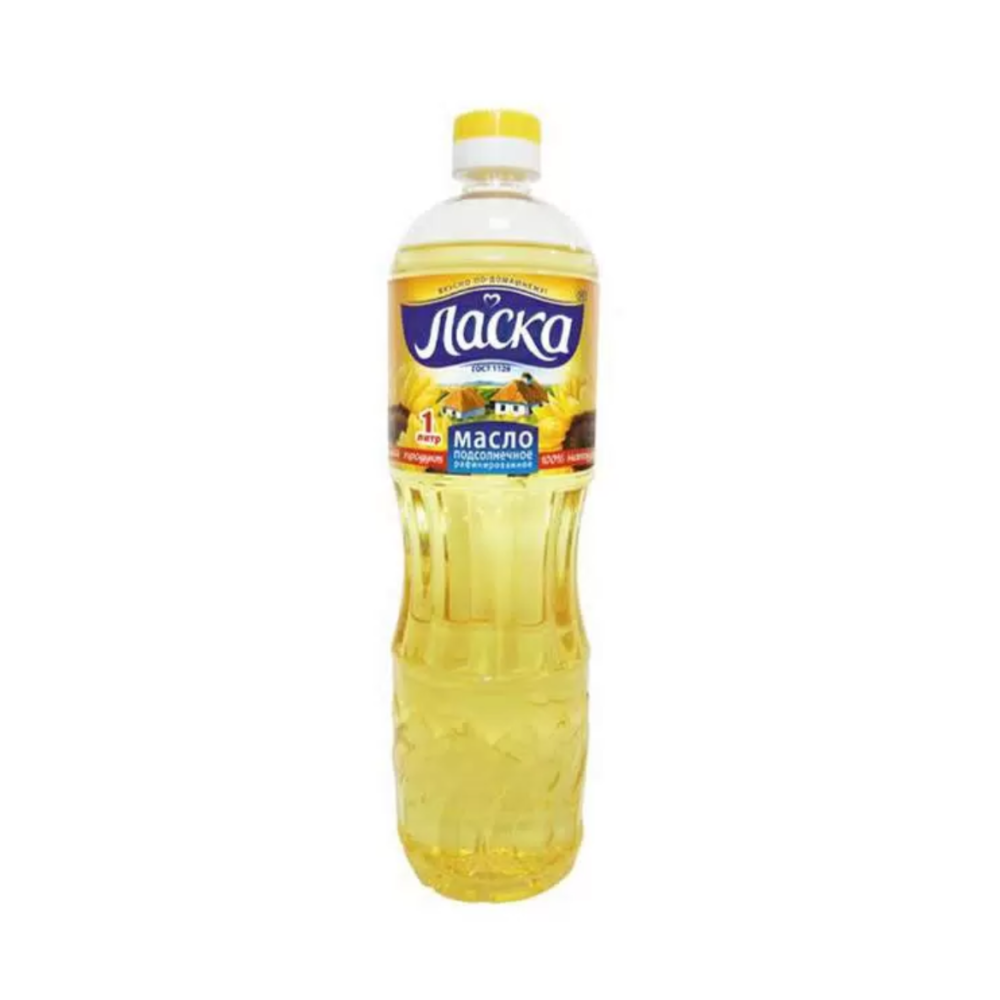 Масло подсолнечное Ласка 1 л