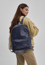 рюкзак закругленный синий L