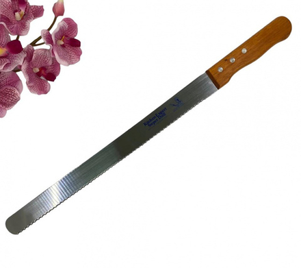 НОЖ с ШИРОКИМИ зубчиками, 36см KS131