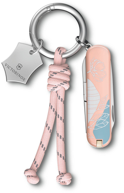Нож-брелок Victorinox Classic SD Paris Style, 58 мм, 7 функций, розовый (подар.коробка)