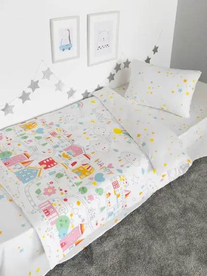Постельное белье детское Baby Nice 160х80 см юниор поплин
