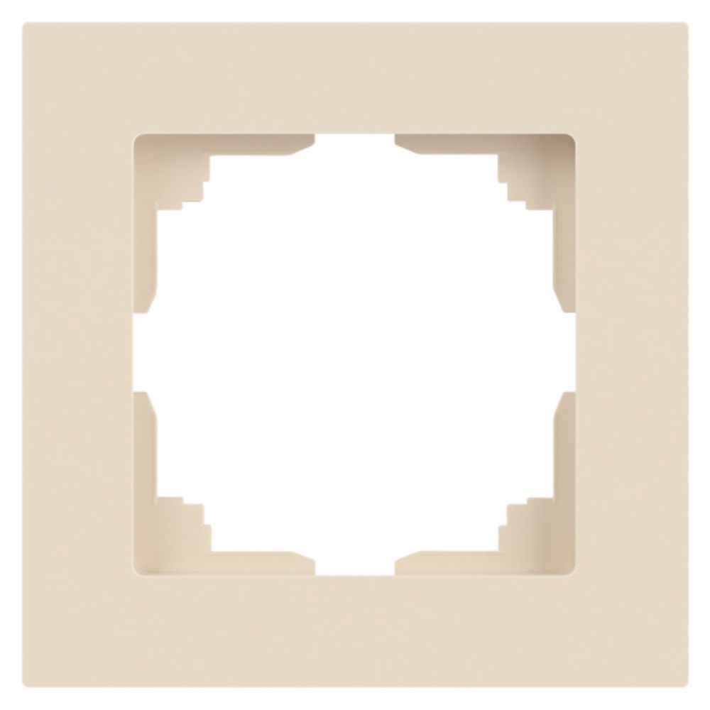 Рамка для розеток и выключателей Intro Accent 6-501-02 на 1 пост, СУ, слоновая кость