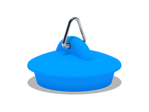 ПРОБКА ДЛЯ СИФОНА 1 1/2 ГОЛУБАЯ NM300