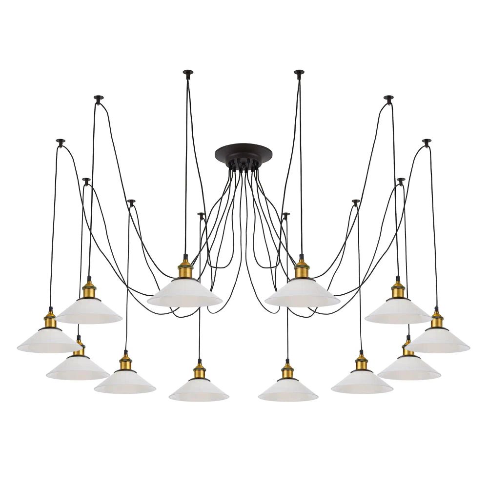 Citilux Эдисон CL451121 Люстра паук Венге Бронза