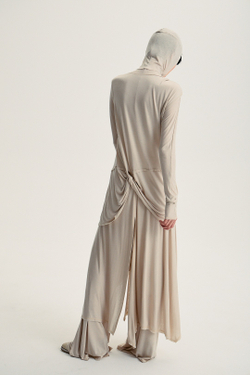 Баска на завязках бежевая