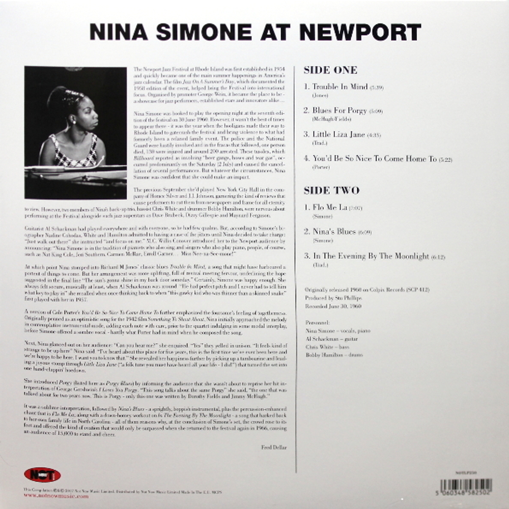 Nina Simone / Nina At Newport (Coloured Vinyl)(LP)