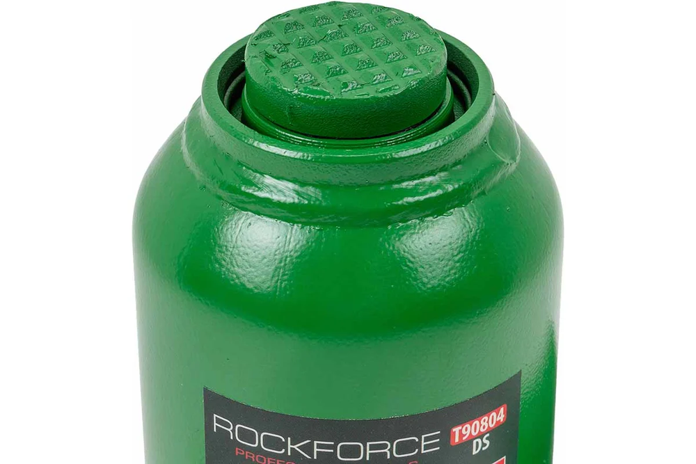 Домкрат гидравлический RF-T90804(DS) бутылочный с клапаном 8т (выс.подъема 200-400мм) ROCKFORCE
