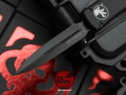 Нож Microtech UTX-70 A+++ BLACK D/E - черная рукоять, черный клинок