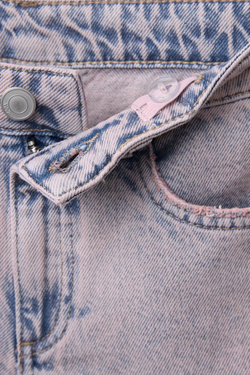 ZARA ДЖИНСЫ WIDE LEG С ЭФФЕКТОМ ПОТЕРТОСТИ, РОЗОВЫЙ