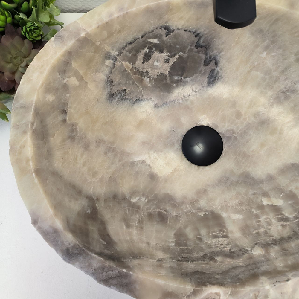 Раковина из оникса Erozy White EO-03179 51x41x15 см