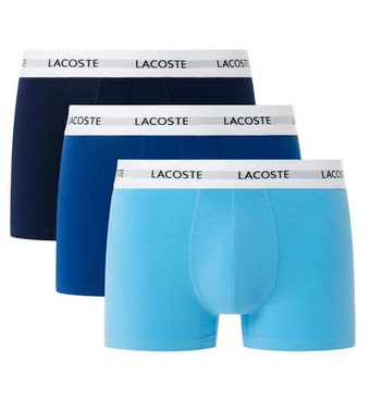 Мужские спортивные боксеры Lacoste Stretch Cotton 3P - navy blue/blue/navy blue