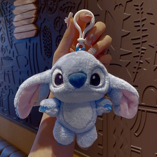 Мягкий брелок Стич "Милый глазастик" 12см, голубой
