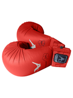 Перчатки накладки для каратэ ARAWAZA красные (одобрено для соревнований)