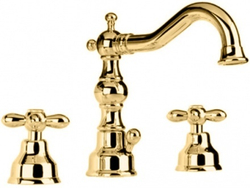 Смеситель Migliore Princeton Plus ML.PRP-8012.DO для раковины - золото, на 3 отверстия