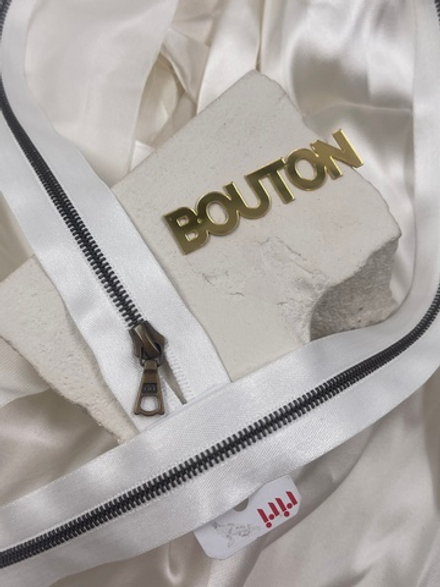 Молния металл, AM, на атласной тесьме, 4 мм, цвет 2101, белый