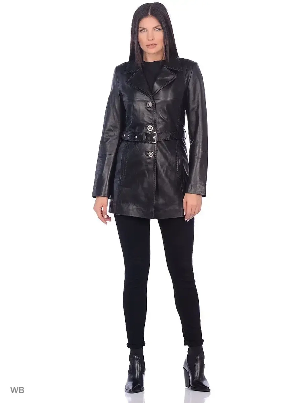 Женский кожаный плащ/натуральная кожа/Турция