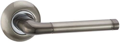 Ручки дверные V28BN/CP (черный никель/хром)