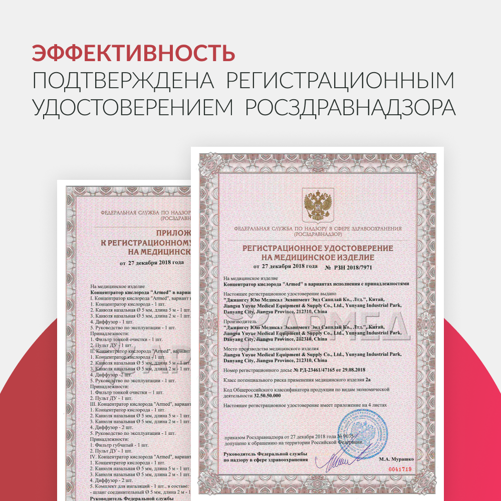 Концентратор кислорода Армед 8F-3A