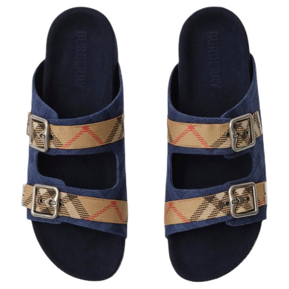 Burberry Urchin Slide Slippers Men"s Blue
