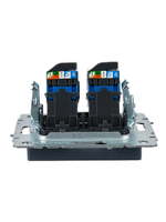 BRITE Розетка компьютерная двойная RJ45 кат.6 РК11-2-БрМ маренго IEK