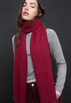 STRADIVARIUS Базовый шарф, бургунди