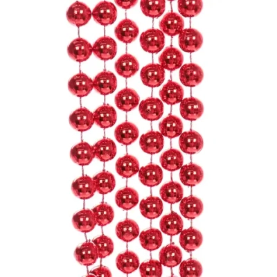 Бусы на ёлку 2,0 м «Шарик крупный» d-12 мм, Красный