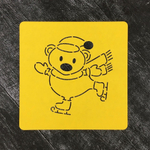 Мишка №9 на коньках