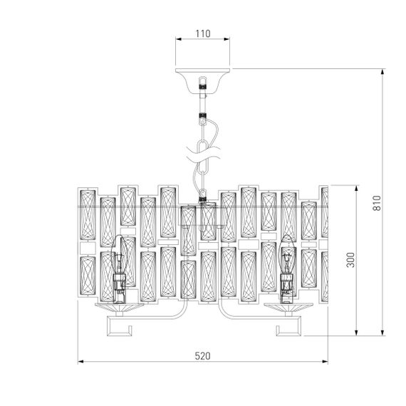 Подвесная люстра Bogates Frammenti 352/5 Strotskis Smart