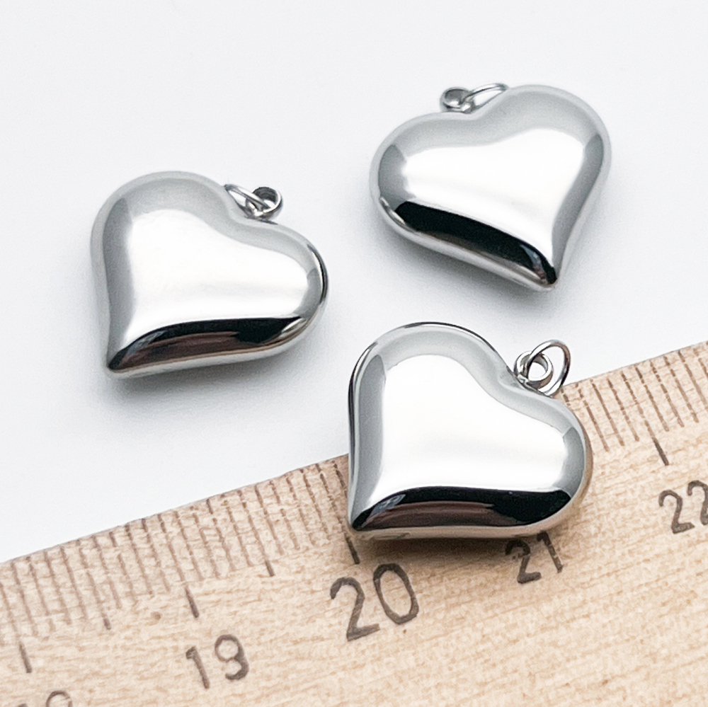 Подвеска Сердце, сталь, размер 17*16 мм, цена за 1 шт