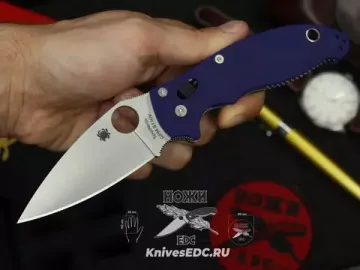 Складной нож Spyderco Manix 2 101GPDBL2 c клинком из стали CPM-S110V, рукоять G10