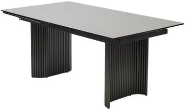 Стол RAGNAR 180 цвет 1699 Серая кожа, керамика / Темно-серый каркас