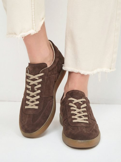 Женские коричневые кеды