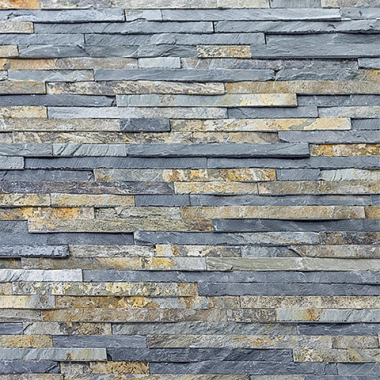 Гибкая керамика Romantic Stone STRIPPED STONE 3D Grey Yellow