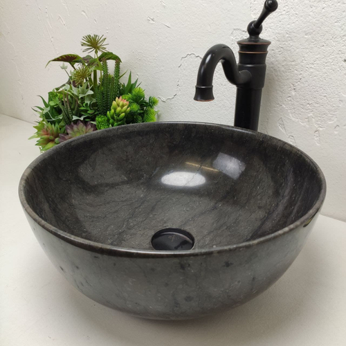Раковина из мрамора Bowl Black BM-61241 TinLip 40*40*17