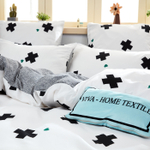 Комплект постельного белья Делюкс Сатин 100% хлопок на резинке LR410