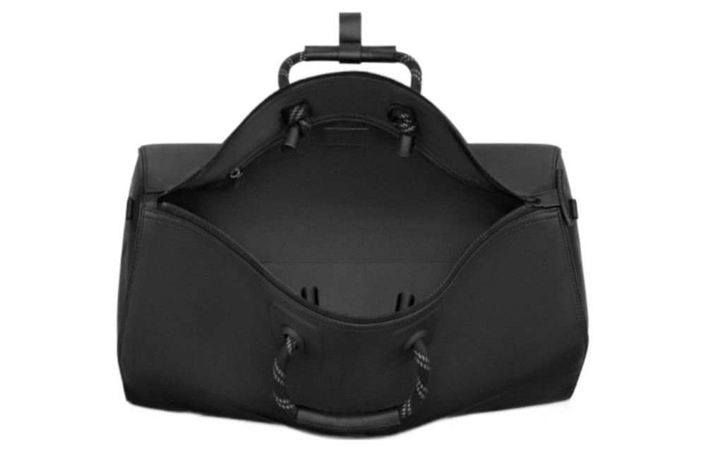 LOUIS VUITTON Keepall Cow Leather Handbag, Shoulder Bag, Crossbody Bag, Travel Bag Men"s Black