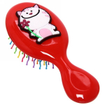 Расчёска массажная детская «Little darling - Кот Персик», цвет красный , 13,8*6см