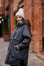 Куртка ko-ko-ko утепленная женская антрацит