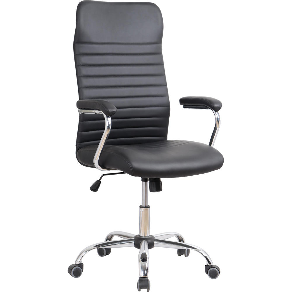 Кресло BN_SH_EChair-580 TPU кожзам черный, хром
