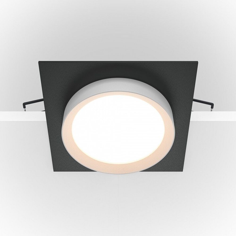 Встраиваемый светильник Maytoni Hoop DL086-GX53-SQ-BW