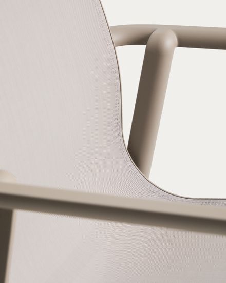 Уличный стул Canea из бежевого алюминия