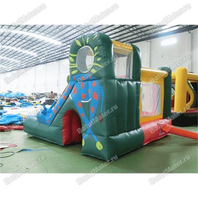 Небольшой надувной батут "Лесной домик"