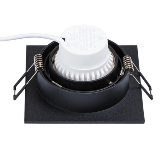 A2178PL-1BK  Светильник потолочный встраиваемый TARF для MR16 92x25мм черный IP20 монтаж  Ø83мм