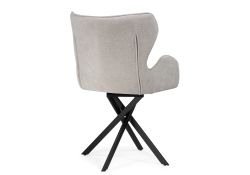 Стул на металлокаркасе Карлайл крутящийся бежевый / черный