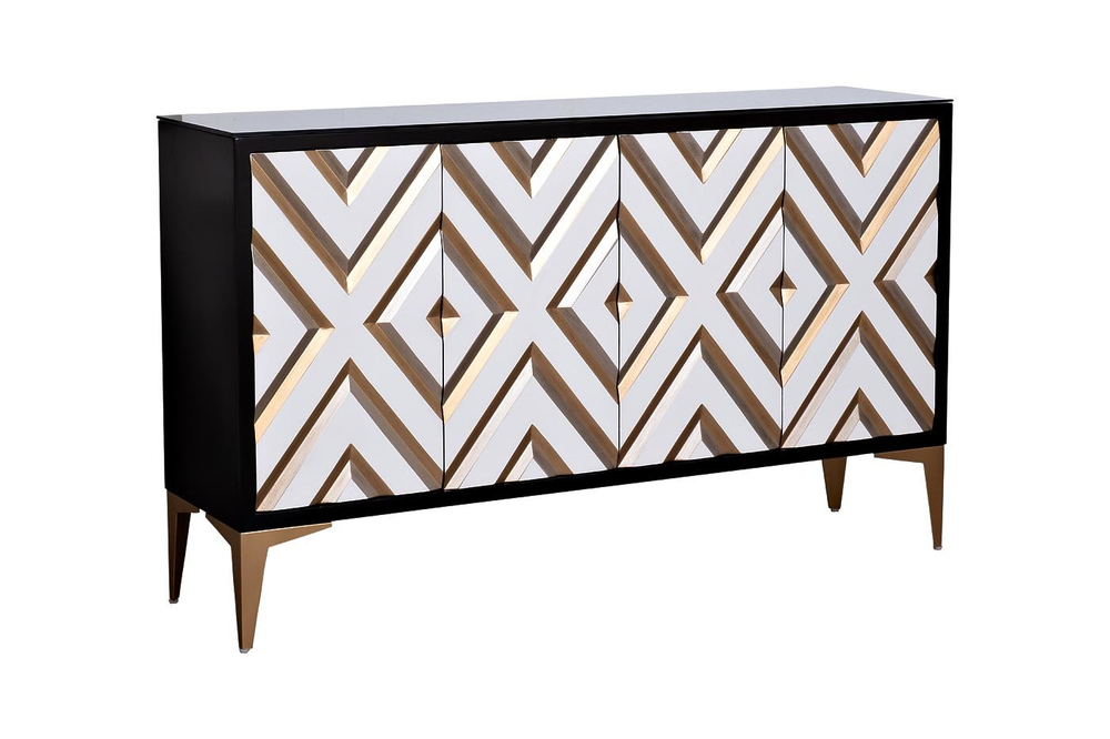 Комод  ромбовидным декором кенте Garda Decor ART-2924-S