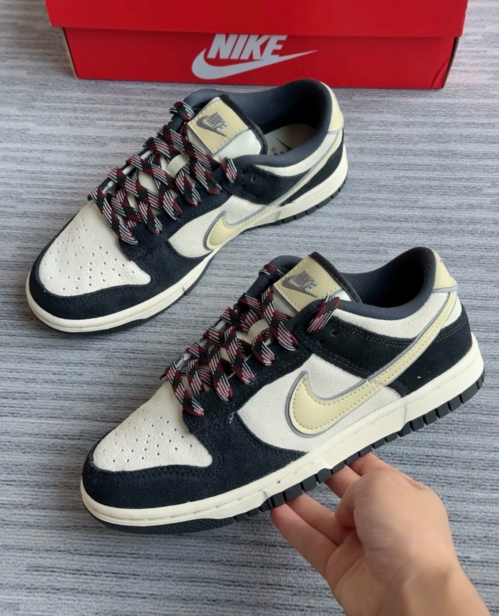 Кроссовки Nike Dunk Low Black Suede