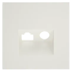 Накладка для розетки TV+RJ45 кат. 6, S70 (хлопок)