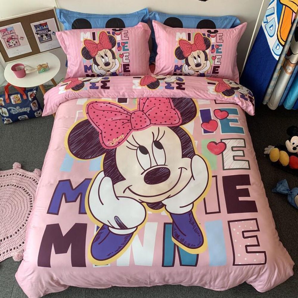 Постельное белье DISNEY 1.5 Полуторка Сатин Mickey Mouse (Микки Маус)